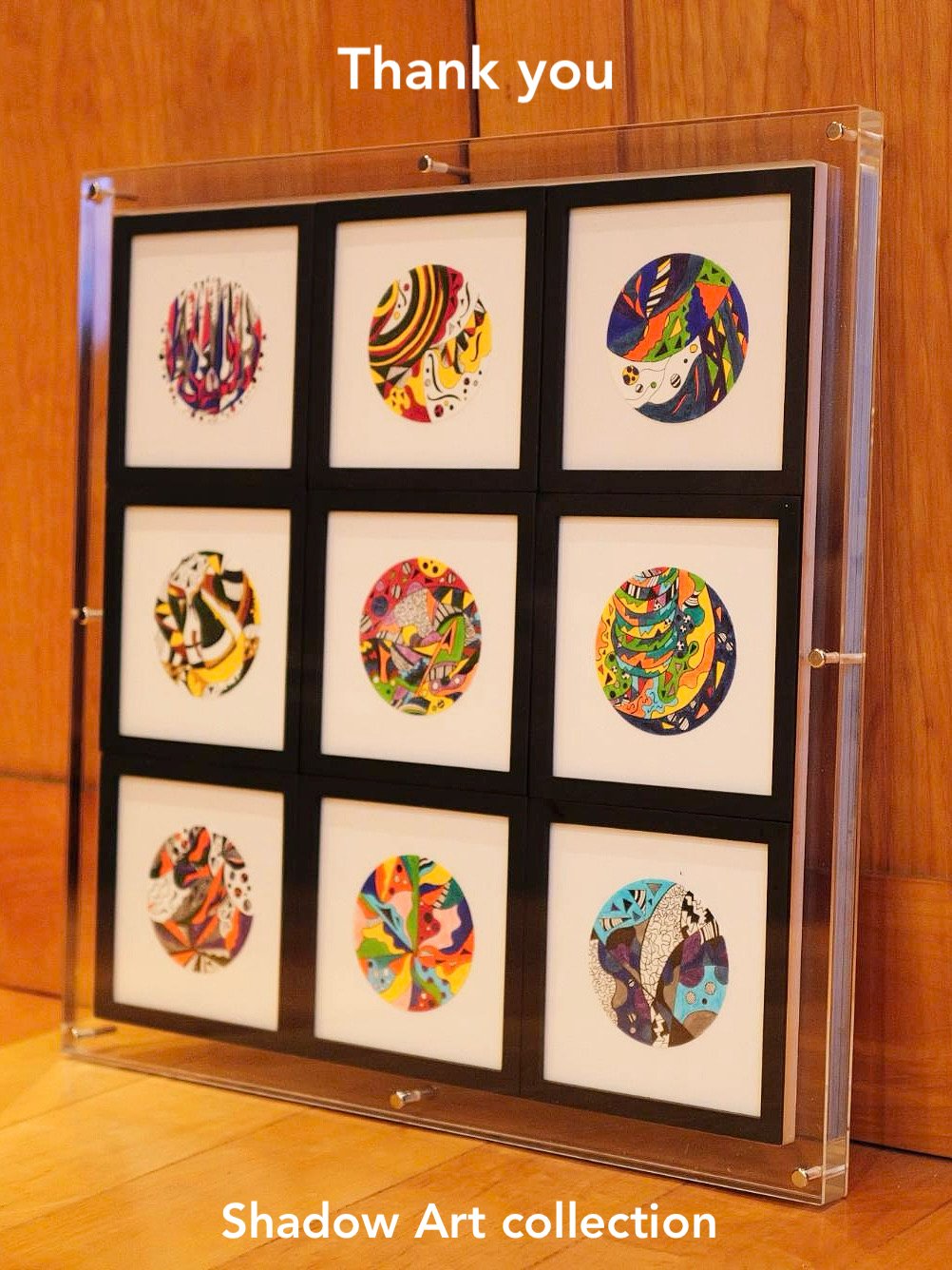 ◯絵画　アクリル画　額装品 値下げ交渉あり。超美品！金箔で赤とんぼ アクリル画 絵画