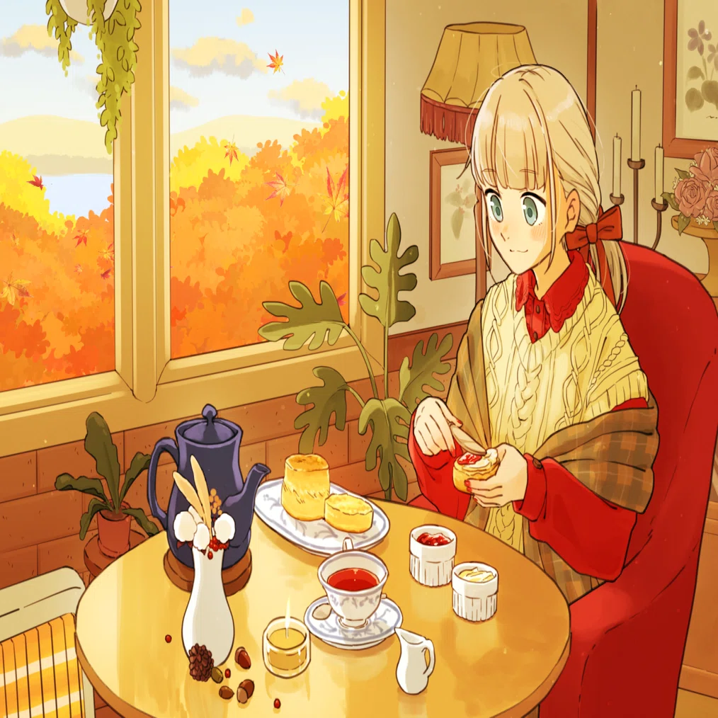 Time to eat!】 I tried clotted cream.｜松峰￤イラストレーター