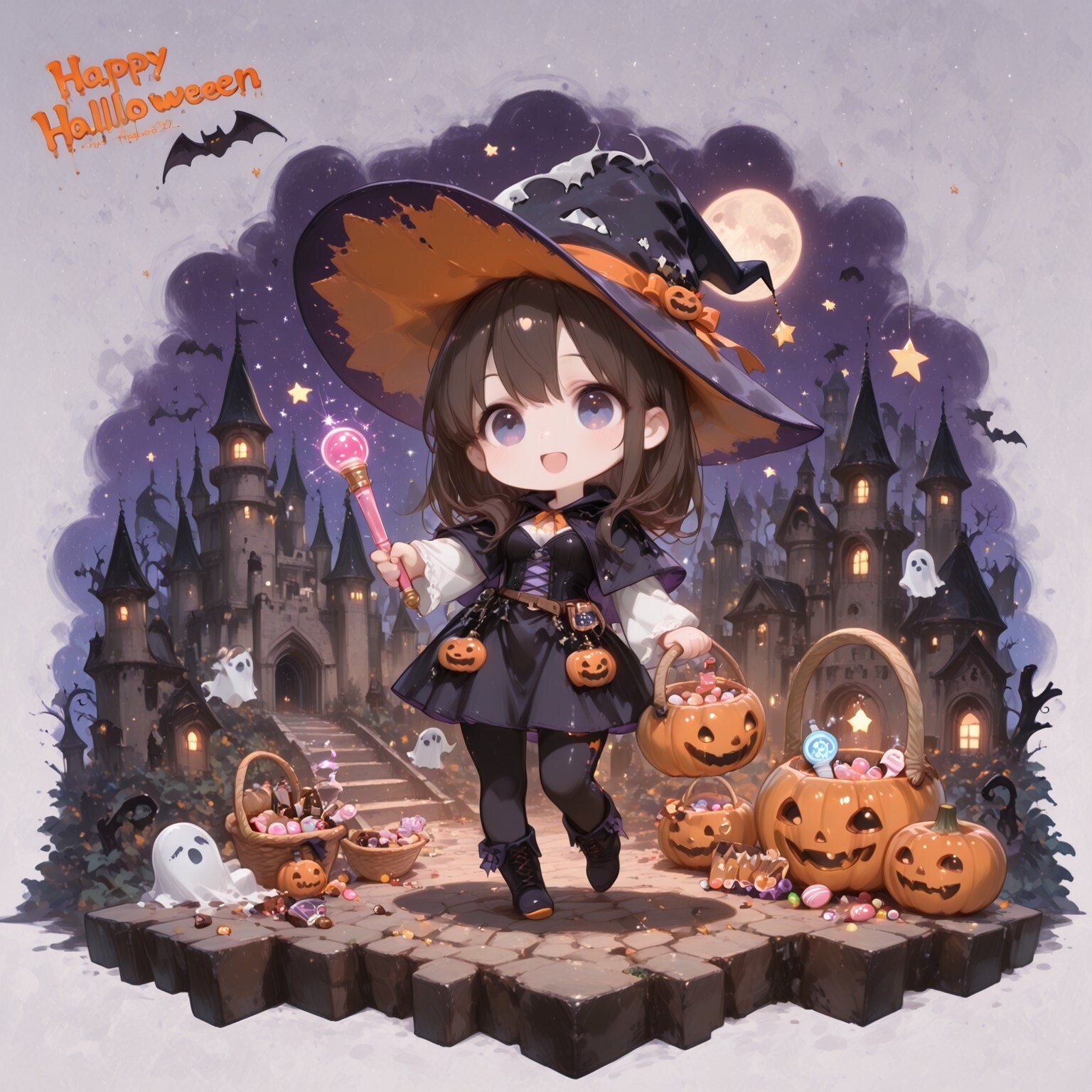 ComfyUI】AI任せで手軽にハロウィンイラストを作る｜つみき