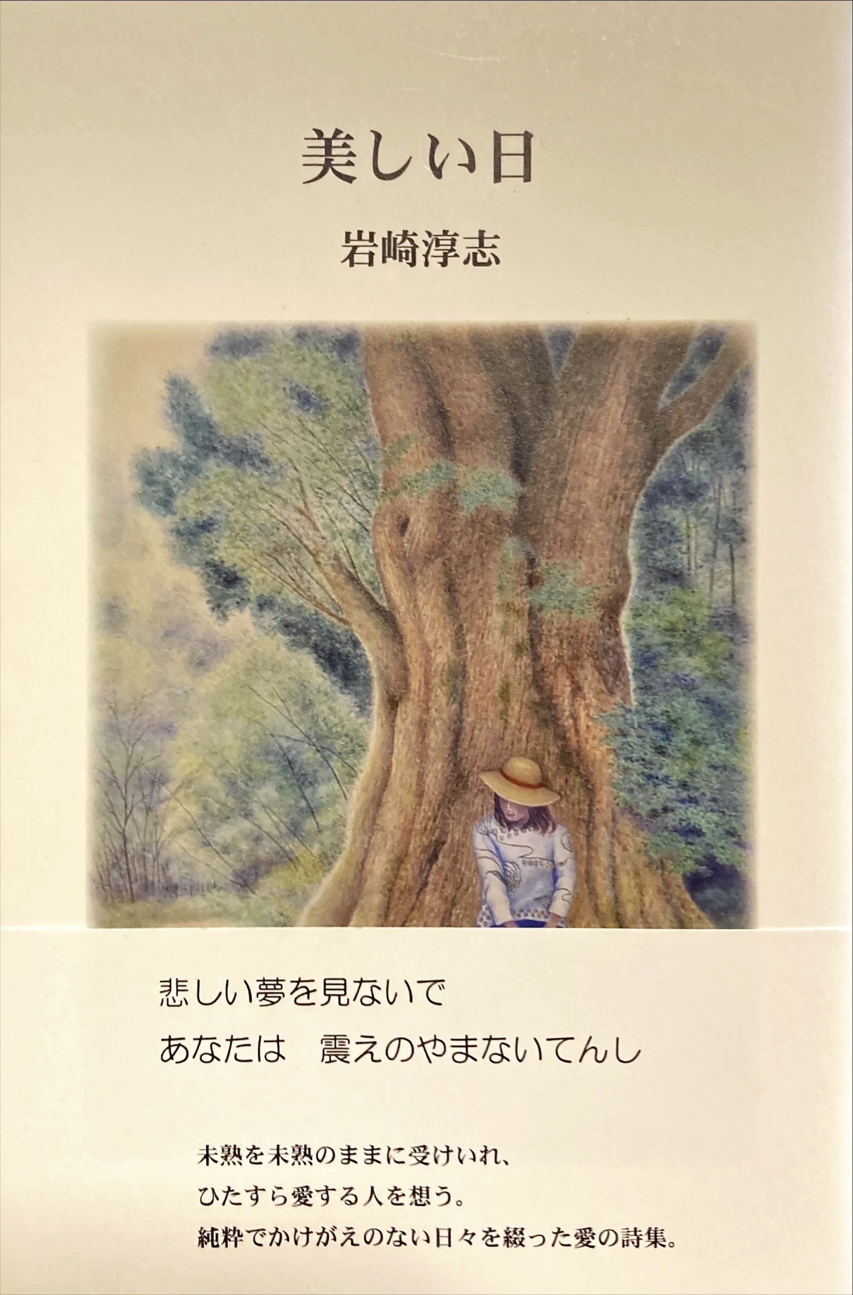 岩崎淳志さん詩集『美しい日』（2022年、空とぶキリン社）｜torinoie