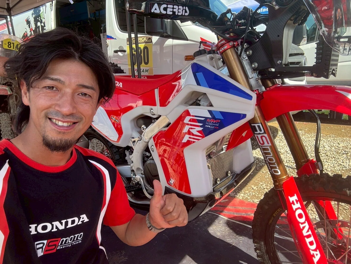 ばら売り可です。再活性　TMP 藤原慎也、ホンダCRF450 RX Rallyを駆って「2026 ダカール・ラリー