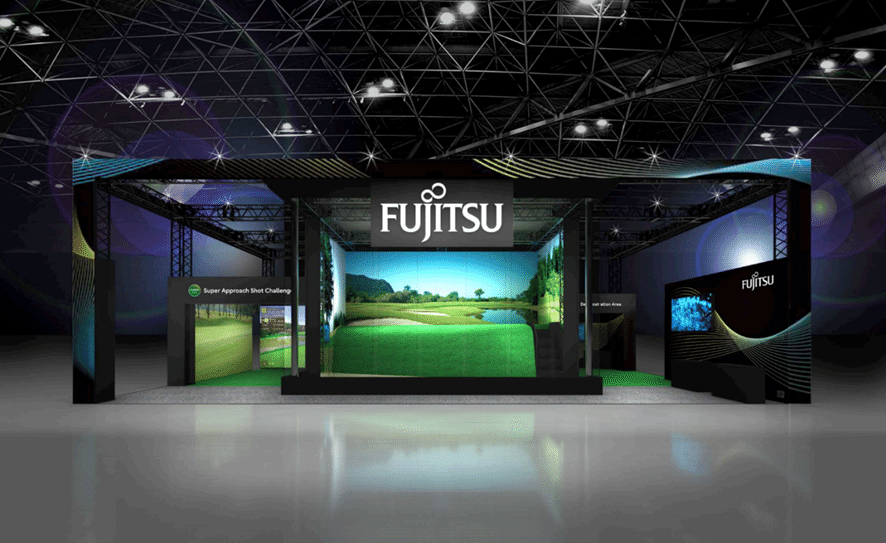 高低差約1.6mの巨大バンカーが「CEATEC 2025」に出現！富士通の骨格