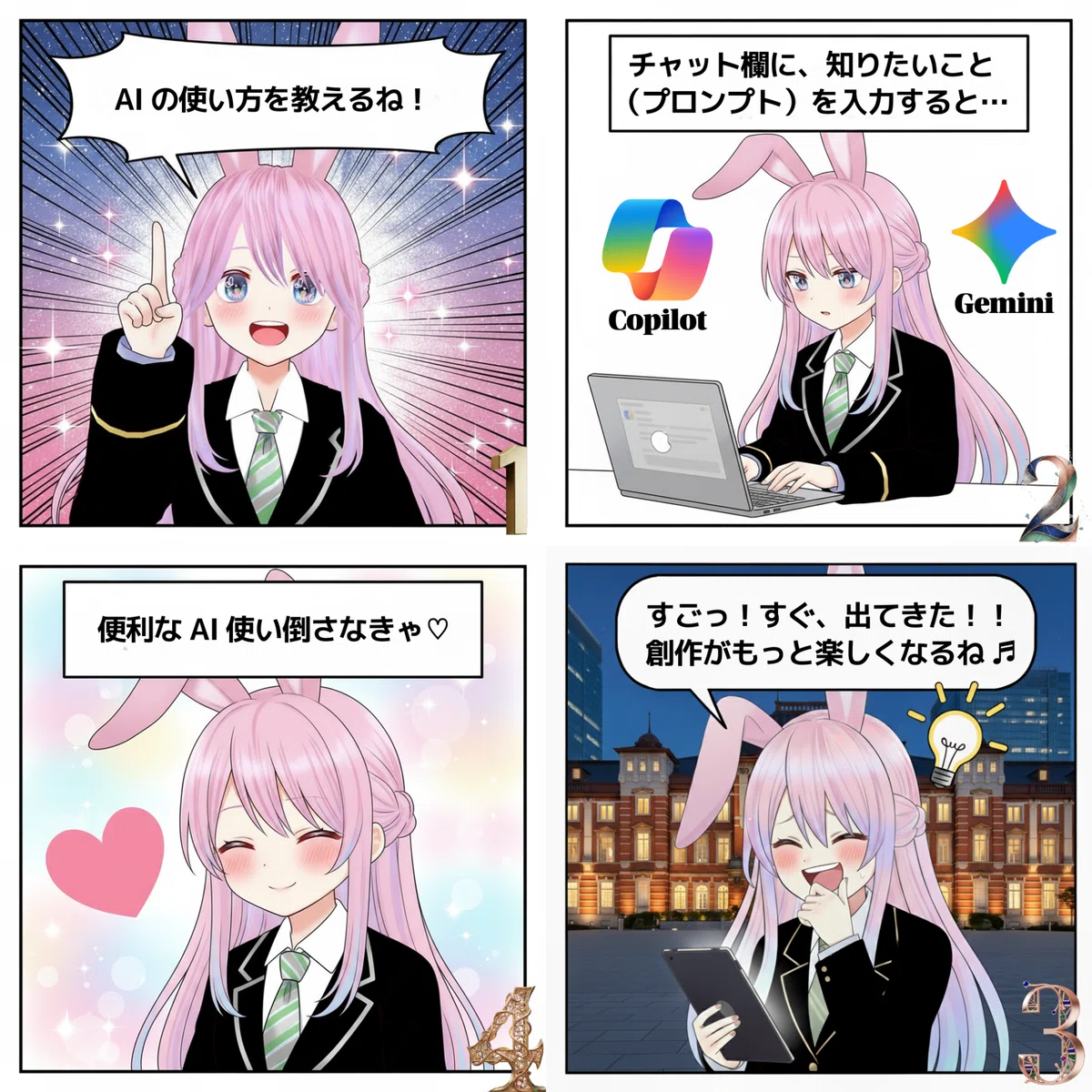 光片-ヒカリノカケラ-💎絶景スポット♥聖地巡礼編🚅🚃夜行特急列車で四季周遊旅🌸🌊🌕❄️ #AIと旅行 『L'Écrin de Lumière』（レクラン・ド・ルミエール / 光の宝石箱） GoogleのAI🐰GeminiとJR EAST Travel Conciergeで【2027年未来予想図】🗾🗺️🍴🎵💃🎥🎬SEASONAL JAPAN🎞️🗼GeminiのNano bananaでAIマンガを制作🍌したKoroちゃん🐇❤【AI漫画】AIの使い方