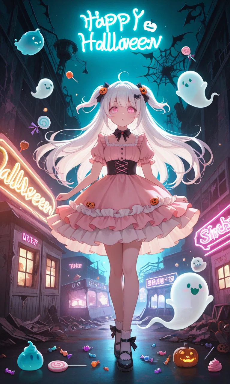 ハロウィンってどうよ。 《PixAI》《Seaart》｜Lemon🍋