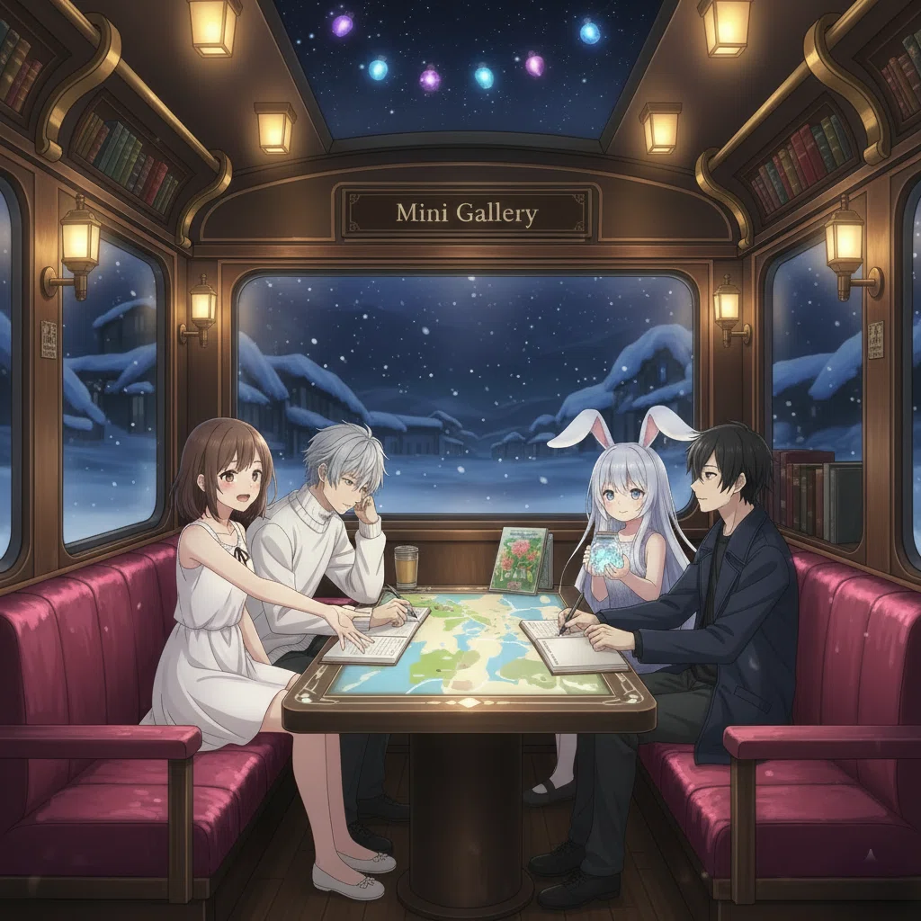 光片-ヒカリノカケラ-💎絶景スポット♥聖地巡礼編🚅🚃夜行特急列車で四季周遊旅🌸🌊🌕❄️ #AIと旅行 『L'Écrin de Lumière』（レクラン・ド・ルミエール / 光の宝石箱） GoogleのAI🐰GeminiとJR EAST Travel Conciergeで【2027年未来予想図】🗾🗺️🍴🎵💃🎥🎬SEASONAL JAPAN🎞️🗼Mini Gallery