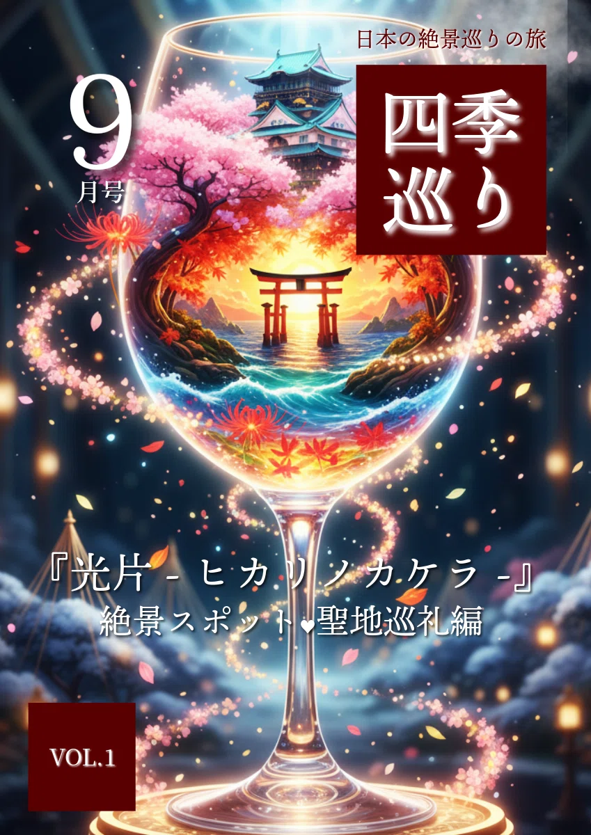 光片-ヒカリノカケラ-💎絶景スポット♥聖地巡礼編🚅🚃夜行特急列車で四季周遊旅🌸🌊🌕❄️ #AIと旅行 『L'Écrin de Lumière』（レクラン・ド・ルミエール / 光の宝石箱） GoogleのAI🐰GeminiとJR EAST Travel Conciergeで【2027年未来予想図】🗾🗺️🍴🎵💃🎥🎬SEASONAL JAPAN🎞️🗼雑誌の表紙風イラスト📚 <a target=