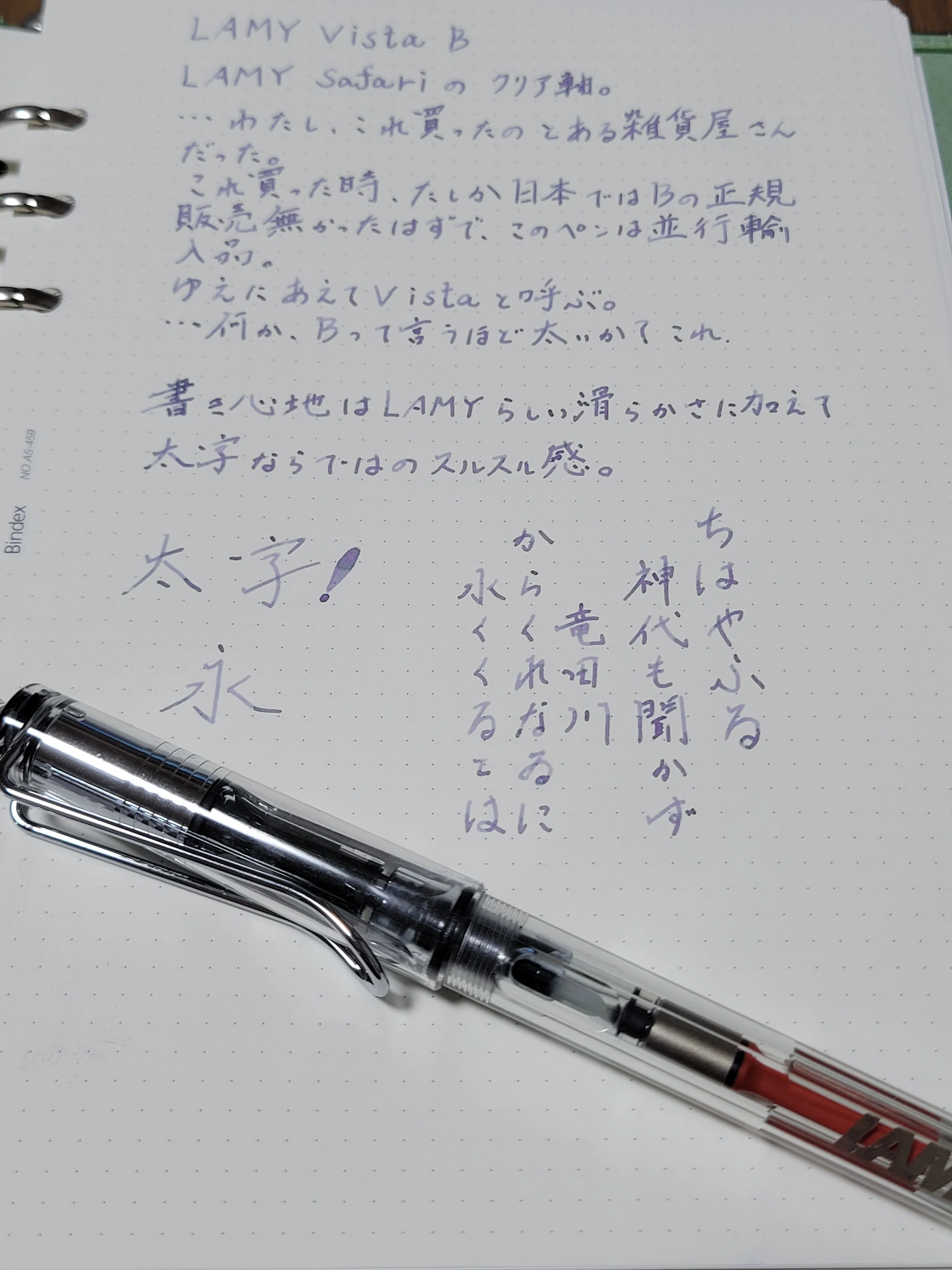 LAMY Vista B｜Say