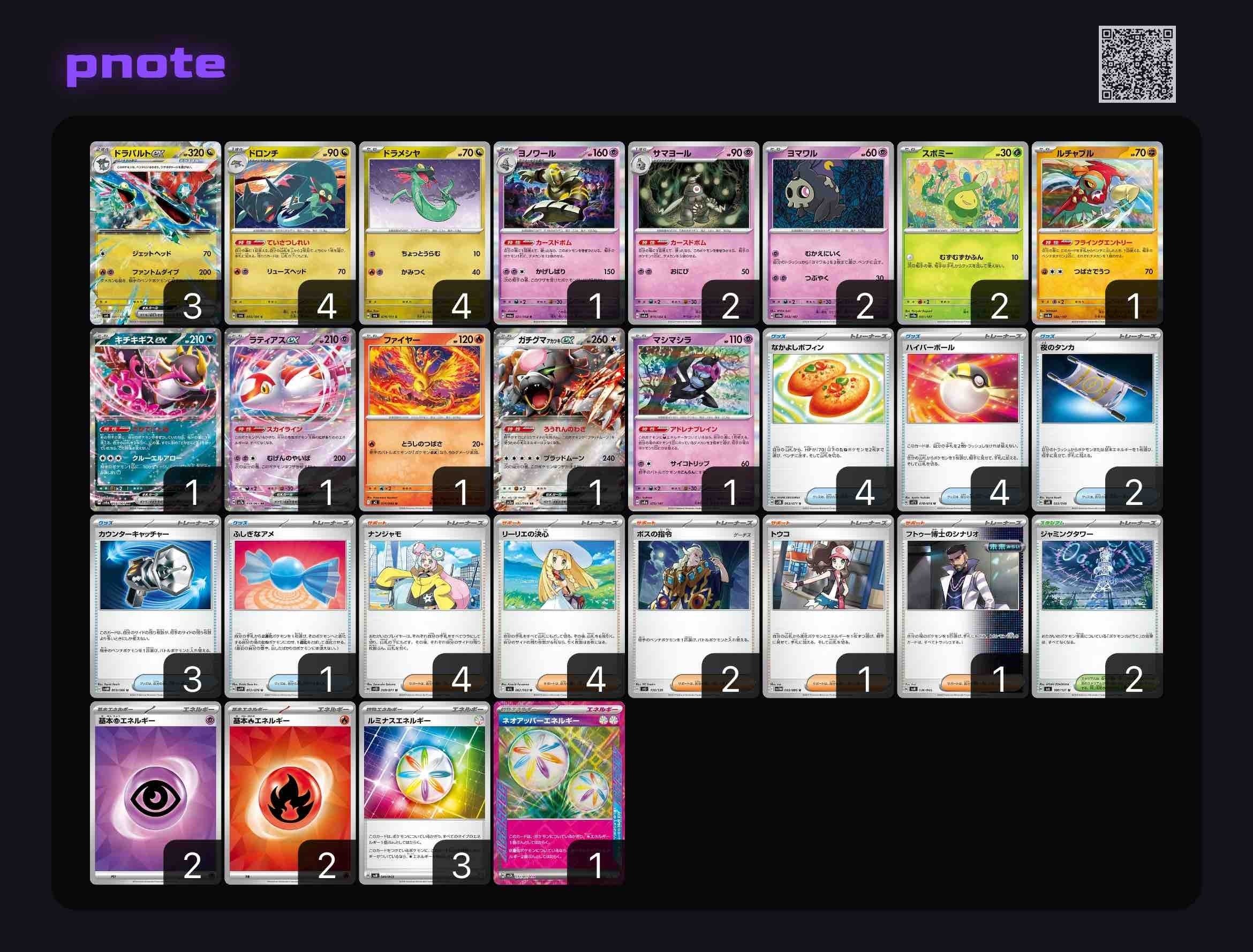 環境を蹂躙しろ！！現環境top👑ドラパルトex(シティリーグtop4)全文