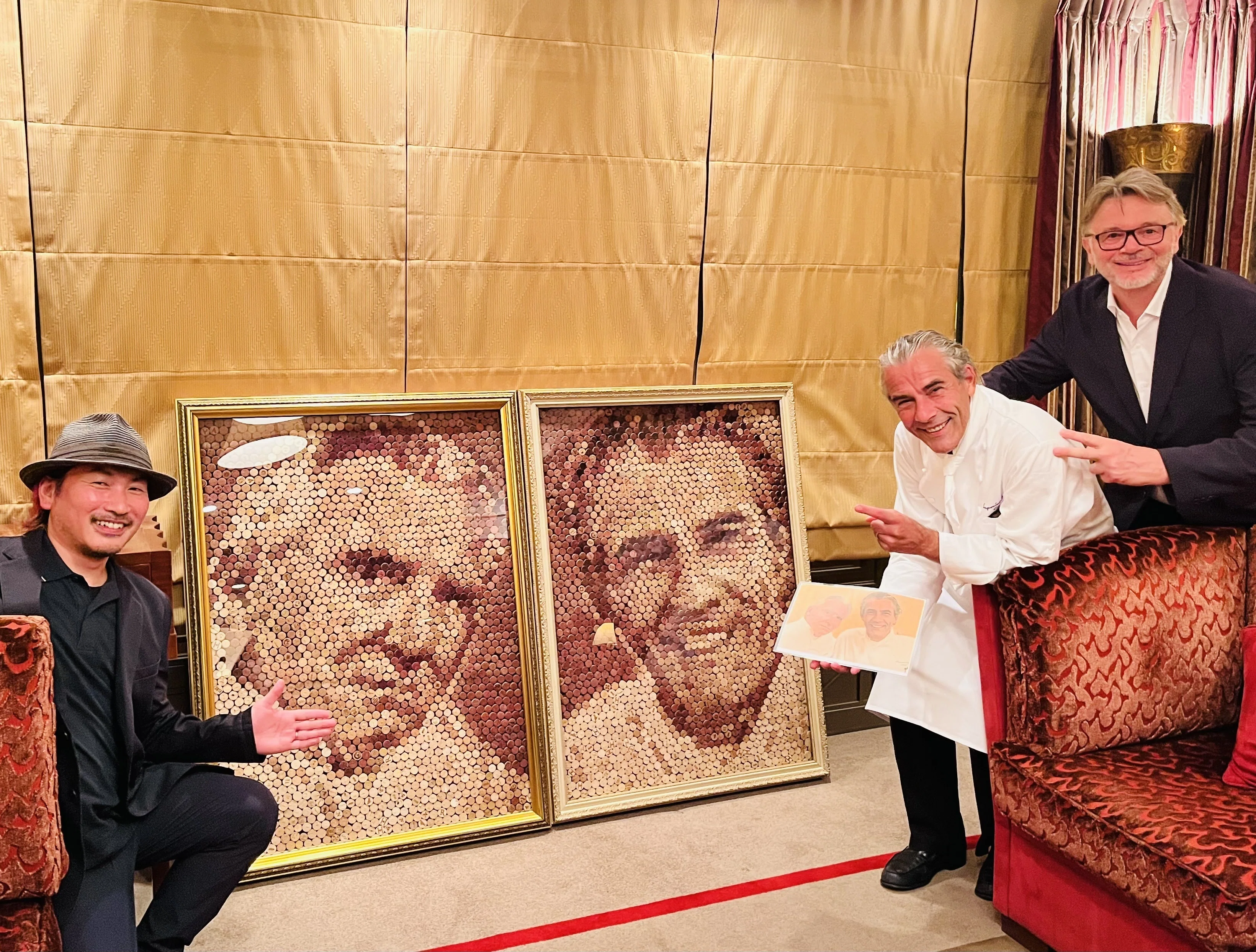 帝国ホテル、レ・セゾンのThierry Voisinシェフ来日20周年に作品を寄贈