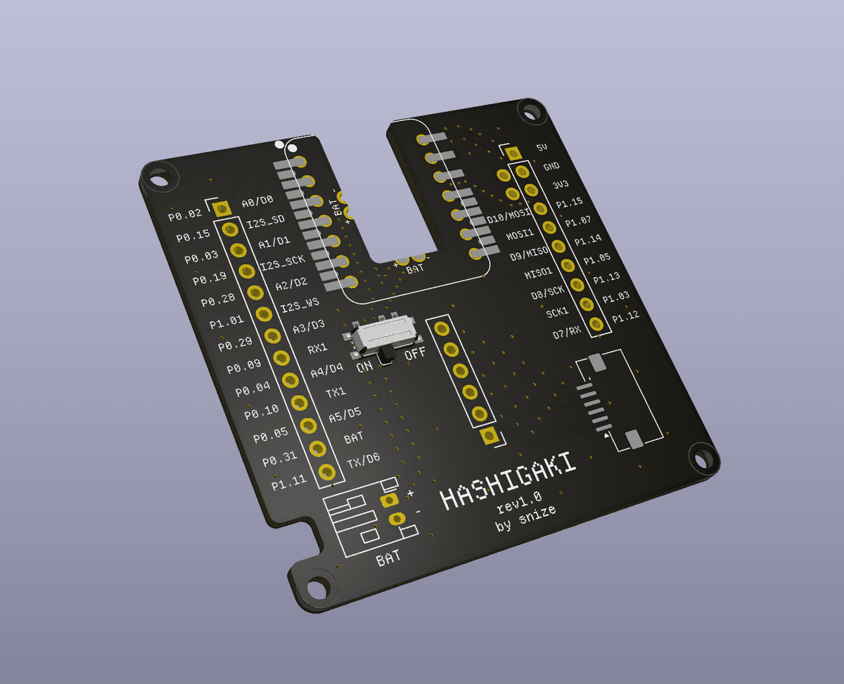 プロトタイピング用 XIAO nRF52840 Plus ブレイクアウトボード