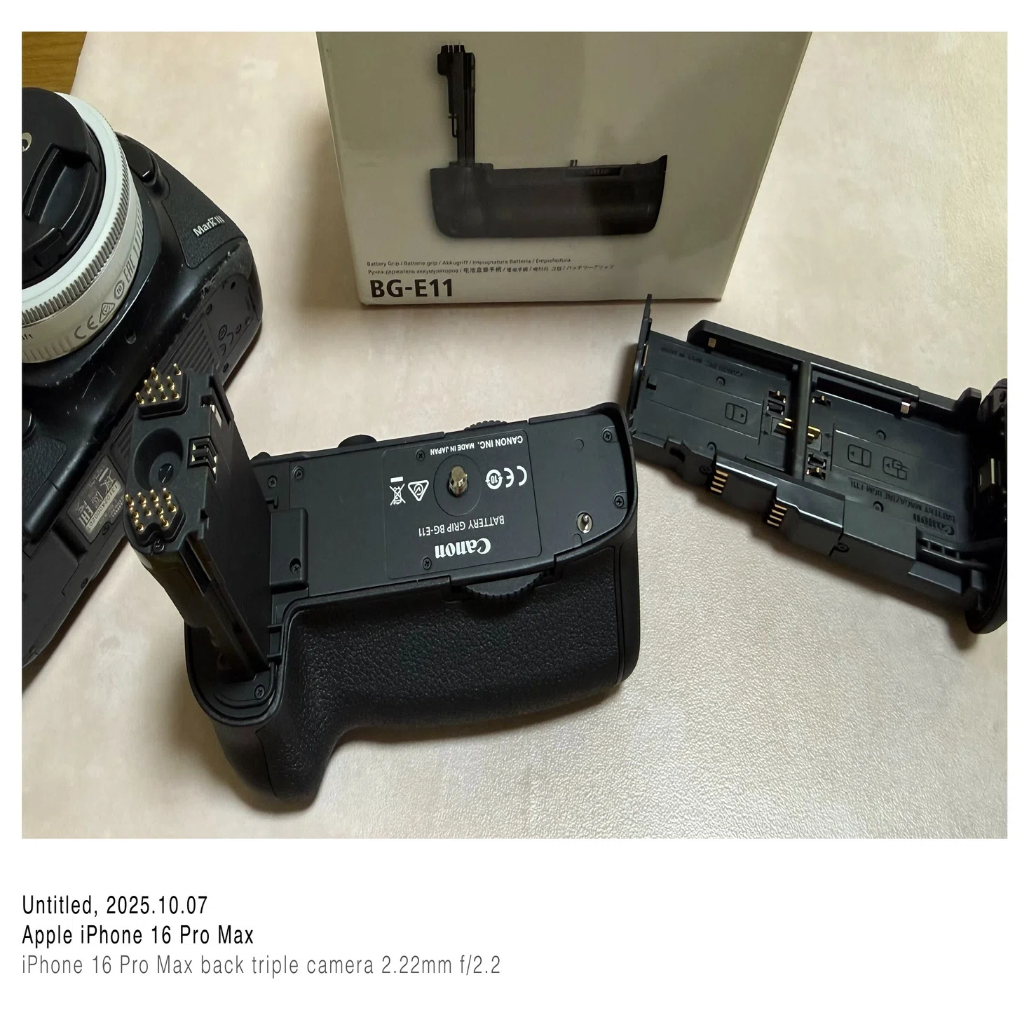 縦構図が快適に】5D Mark IIIに用バッテリーグリップ買いました 