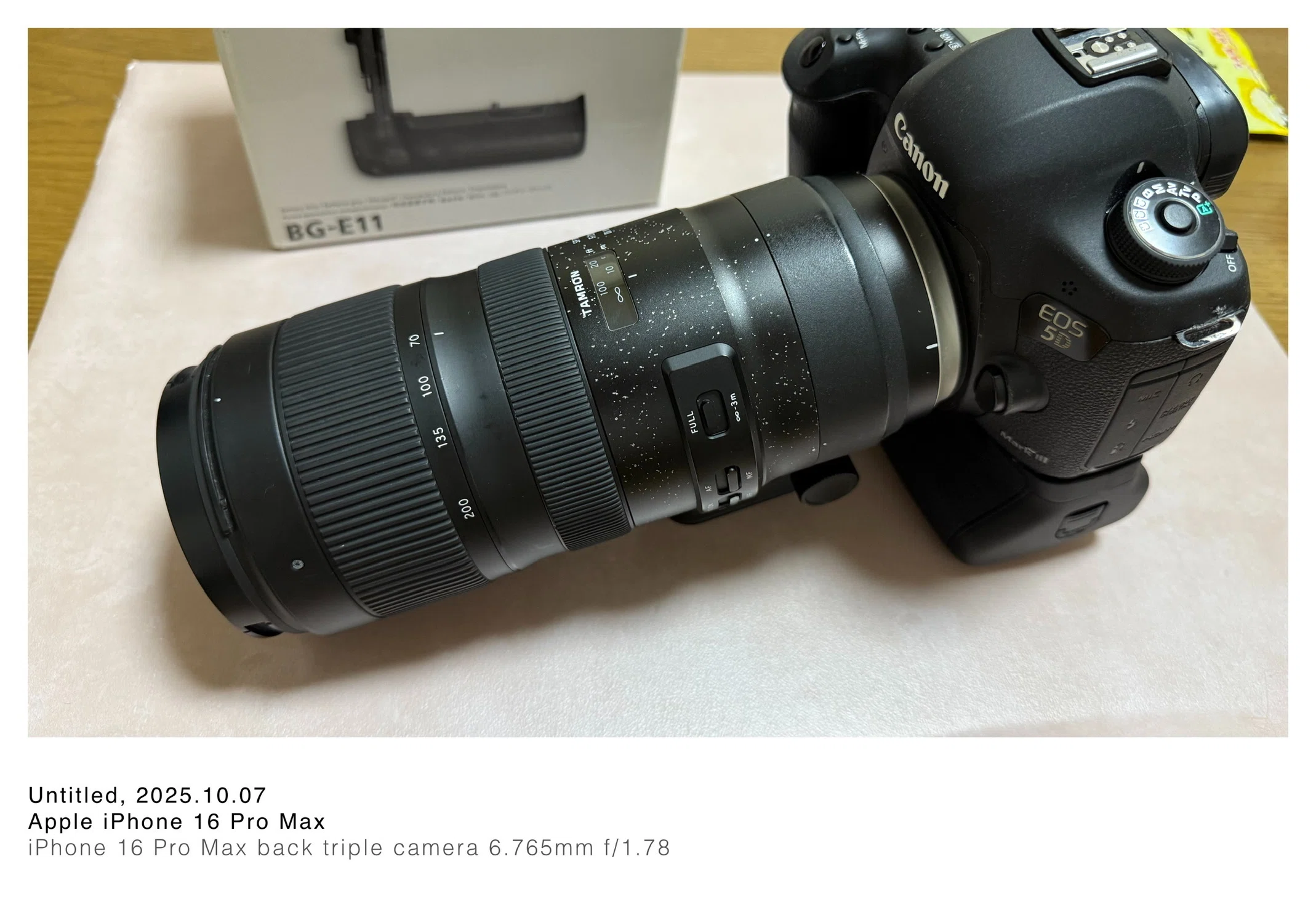 縦構図が快適に】5D Mark IIIに用バッテリーグリップ買いました