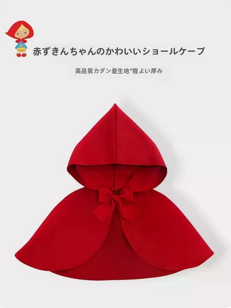 秋のハロウィンにぴったり！復古かわいい赤ずきんケープで大人可愛さを