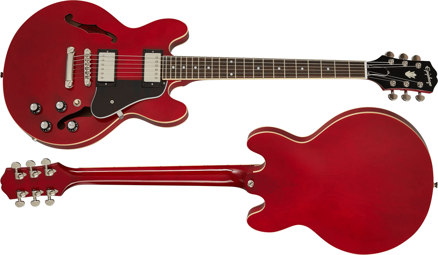 定番のチェリー!ギブソン直系エピフォンによる小ぶりなセミアコ 定番のチェリー!ギブソン直系エピフォンによる小ぶりなセミアコ