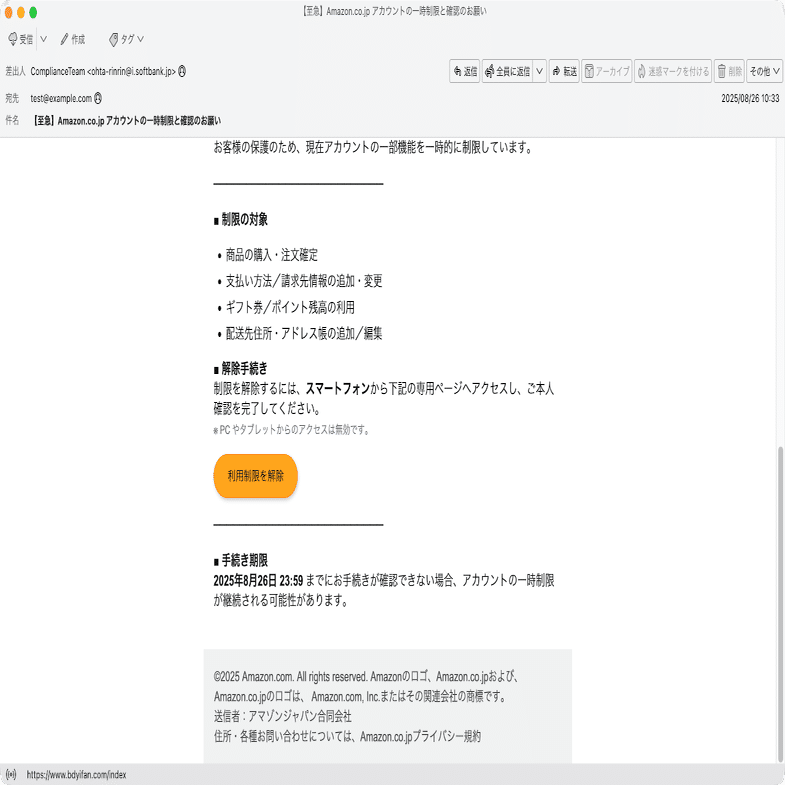 (確認専用ページ)001M様ご確認いただきたいもの 至急】Amazon.co.jp アカウントの一時制限と確認のお願い｜masanyan
