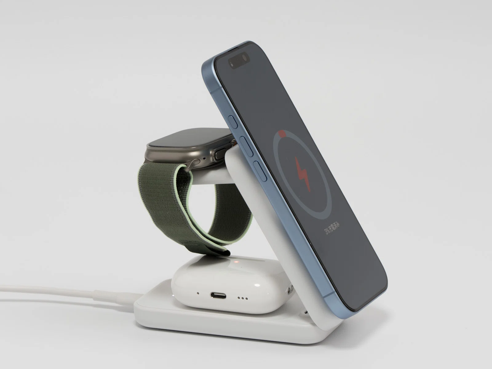Apple Watch付属のタイプCの充電器、どうやってコンセントで充電する 
