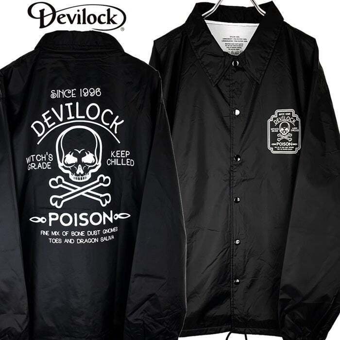 DEVILOCK / デビロック』新作コーチジャケット「DEVILOCK POISON COACH