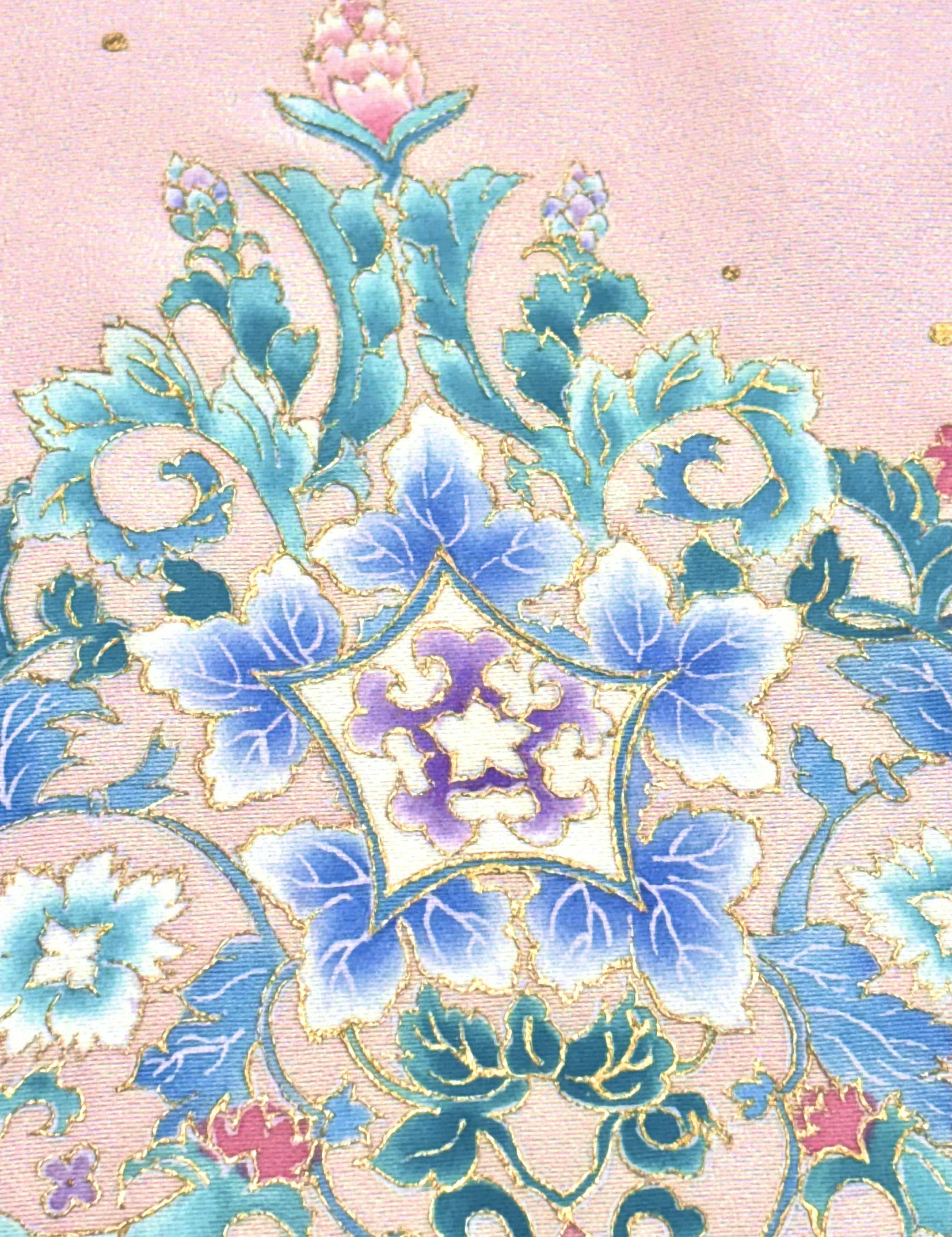 美品❇️作家もの手描友禅　暈し染め 比翼仕立　総フルセット e0cfce7119f4298ab9502176b791ec