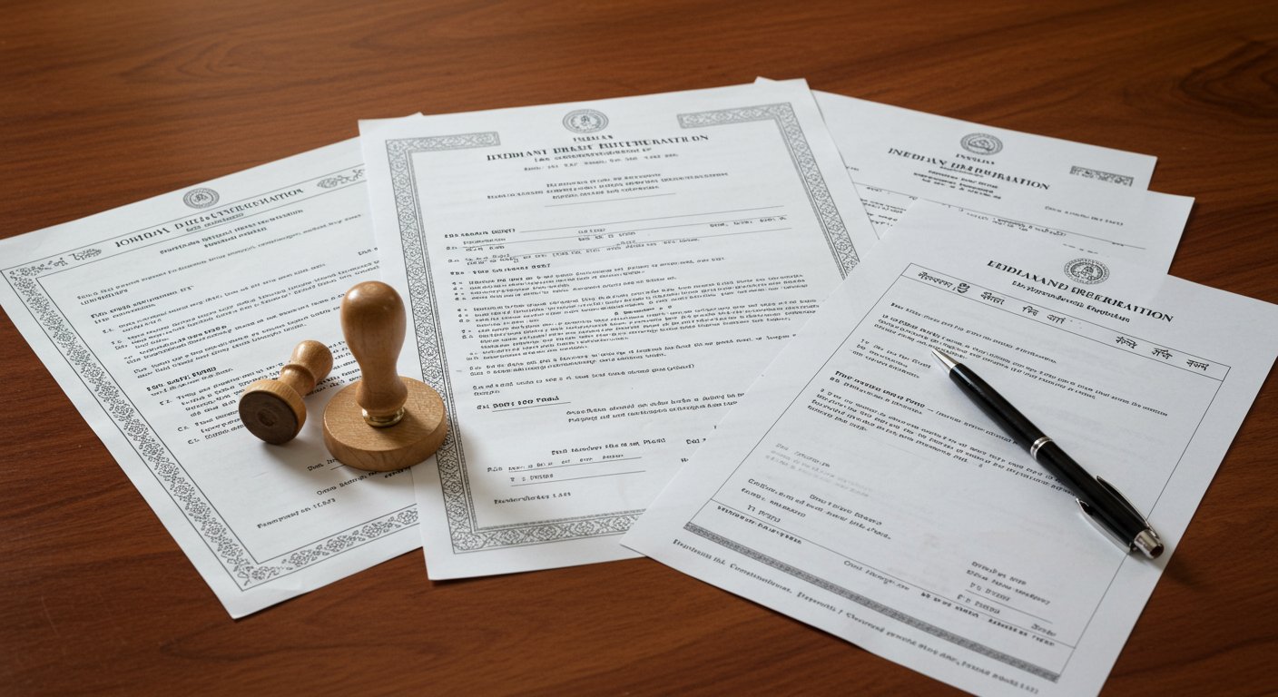 インド法人設立の書類と印鑑