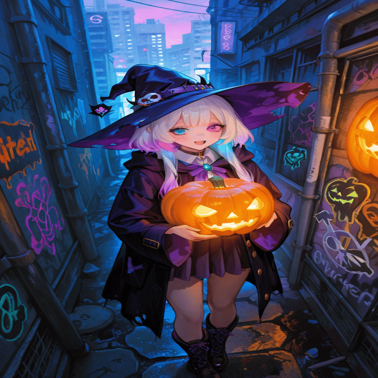 ハロウィンってどうよ。 《PixAI》《Seaart》｜Lemon🍋