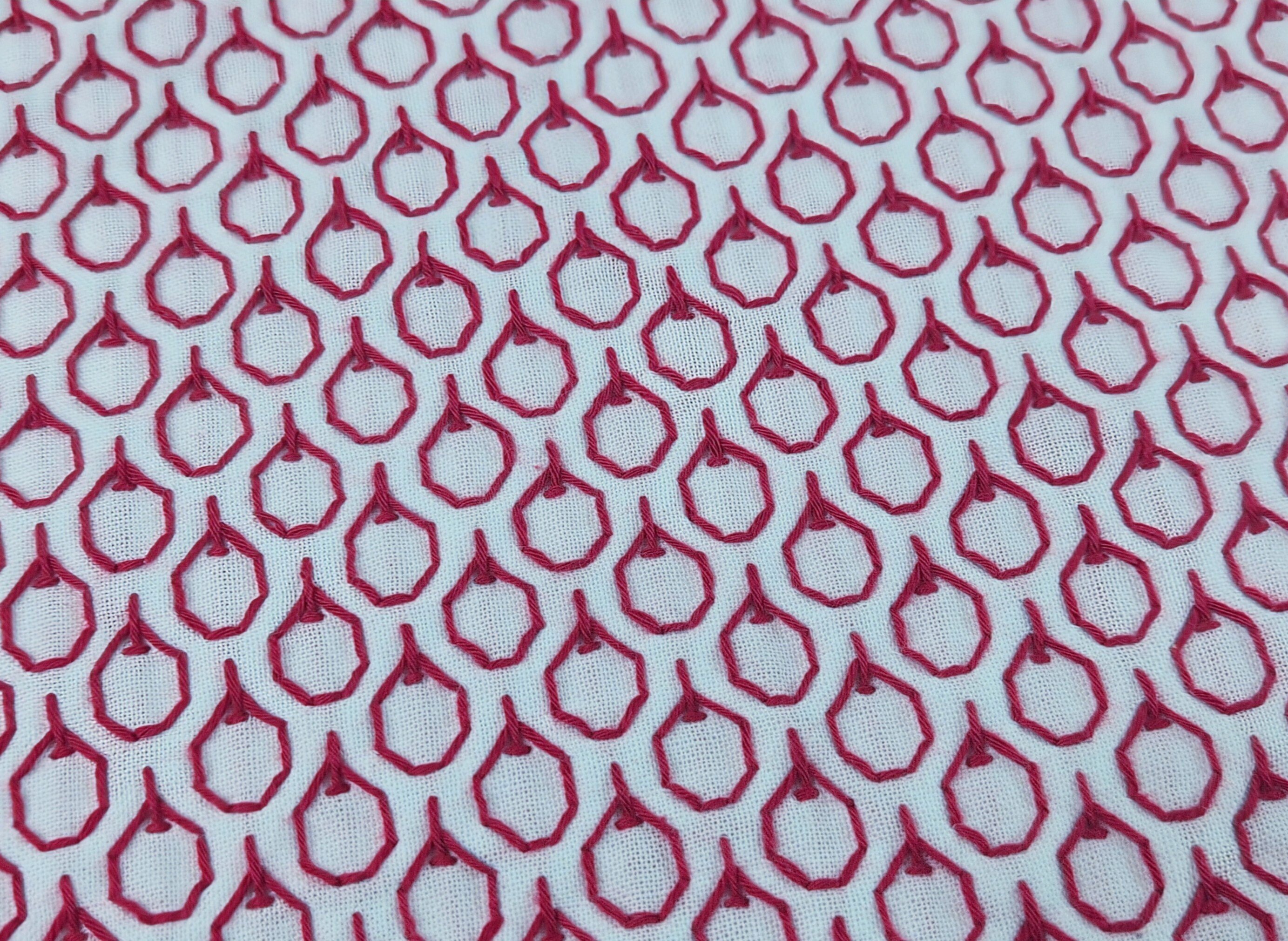 趣味の時間／刺し子『りんご』｜Yukiまむ