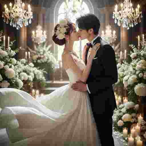 結婚式 キス 写真素材｜写真素材