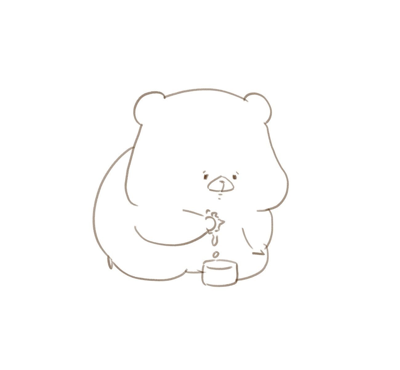 ともだちはくま 下書き②｜千秋Senshuu