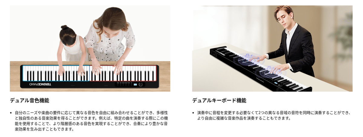 TERENCE　折りたたみ式電子ピアノ　X88E Amazon | TERENCE 電子ピアノ 88鍵盤 折りたたみ式 15Wデュアル