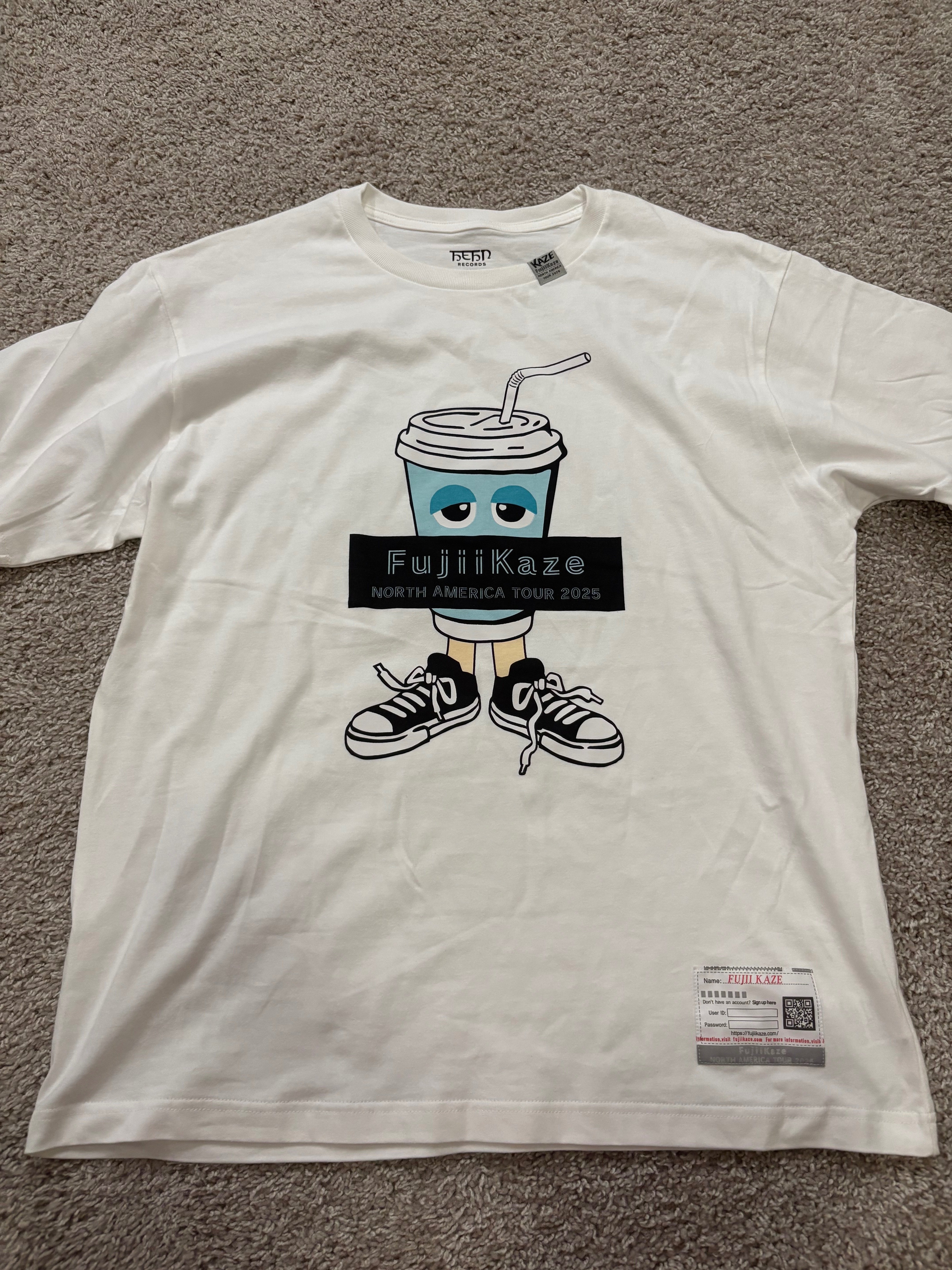 国内未販売【ドリンク白】藤井風 NORTH AMERICATOUR 2025 国内未販売【ドリンク白】藤井風 NORTH AMERICATOUR 2025 国内未販売