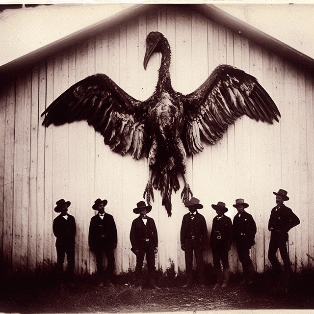 無数の「仕留められたサンダーバード」写真｜UMA研究家・佐藤