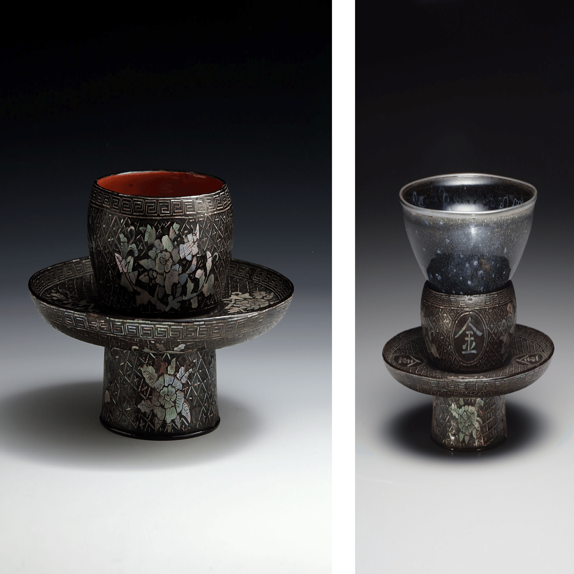 中国古美術 曜変天目茶碗 MT1-77 中国製天目茶碗 中国古美術 曜変天目