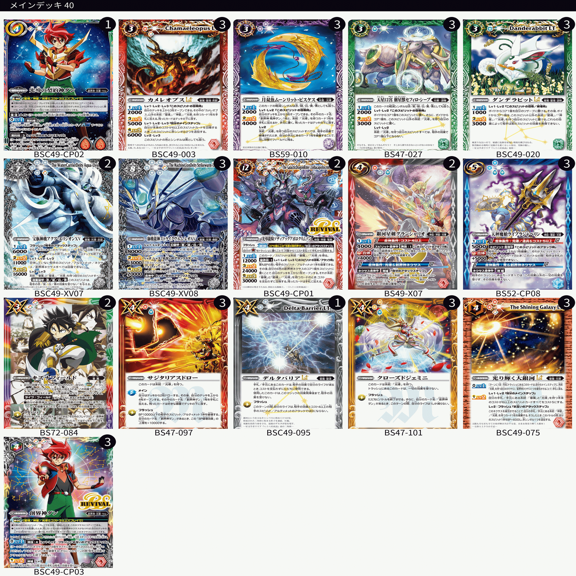 光導 デッキパーツ 巡る星々 (シークレット1部あり) 巡る星々】星魂光導｜うぃれ