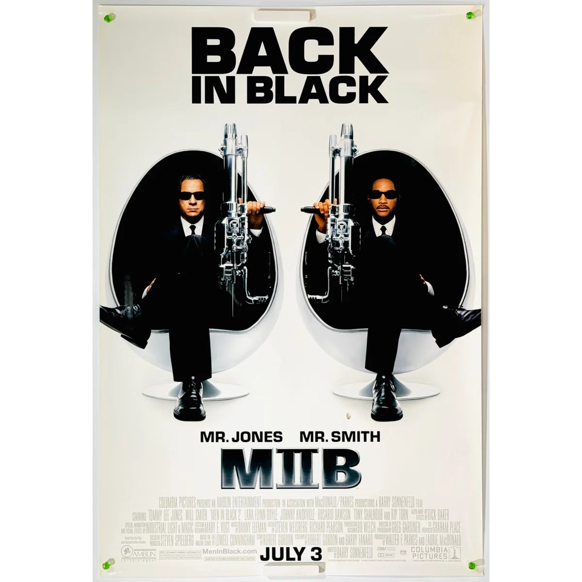 メン・イン・ブラック　USオリジナル映画ポスター エイリアンから地球を守る！MIB（メンインブラック）【海外版