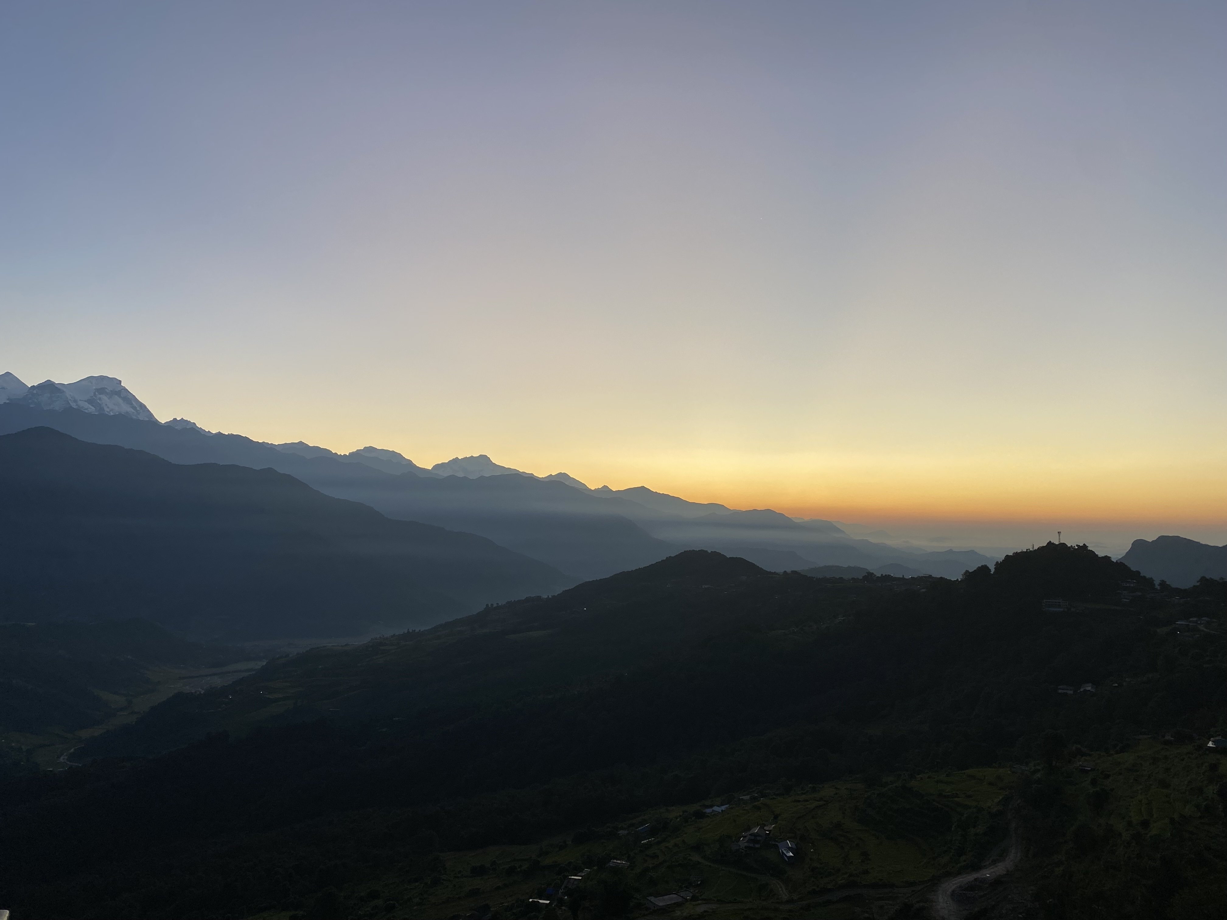 ネパール旅#12】ヒマラヤ山脈と日の出｜あおきつとむ