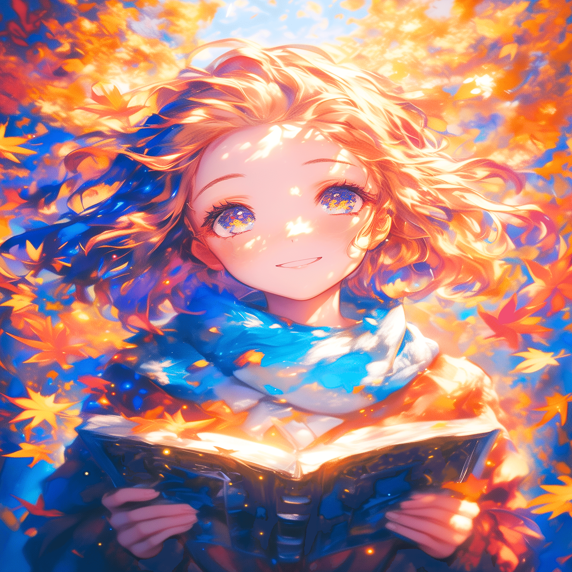 午後の陽射し、言葉の魔法【画像生成AI＋4コマ漫画】｜Alpaka