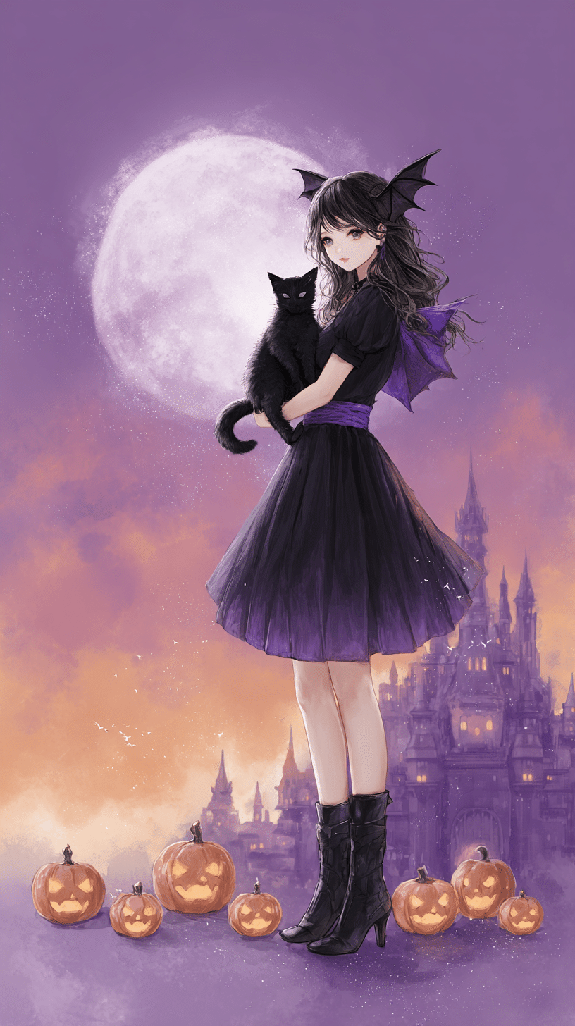 黒猫ちゃん★ハロウィン ハロウィンと黒猫と、AIたちとの奮闘記。｜SAKURA