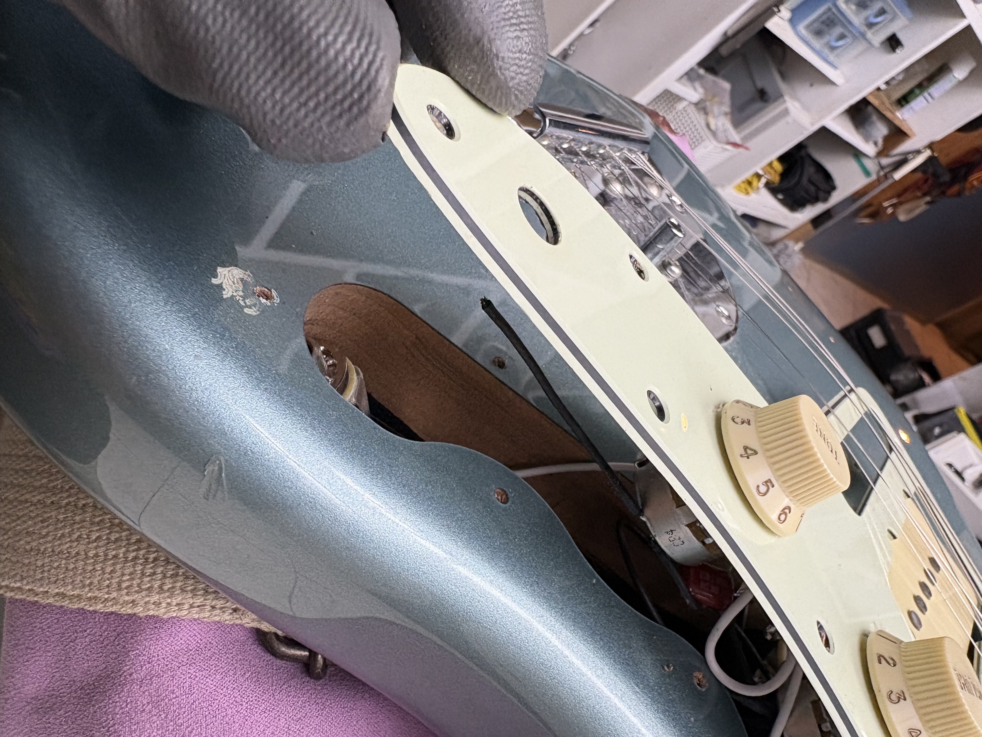 JAZZ 売ります【要修理】 機材修理】ジャックの緩みからの断線トラブル！「Fender Jazzmaster