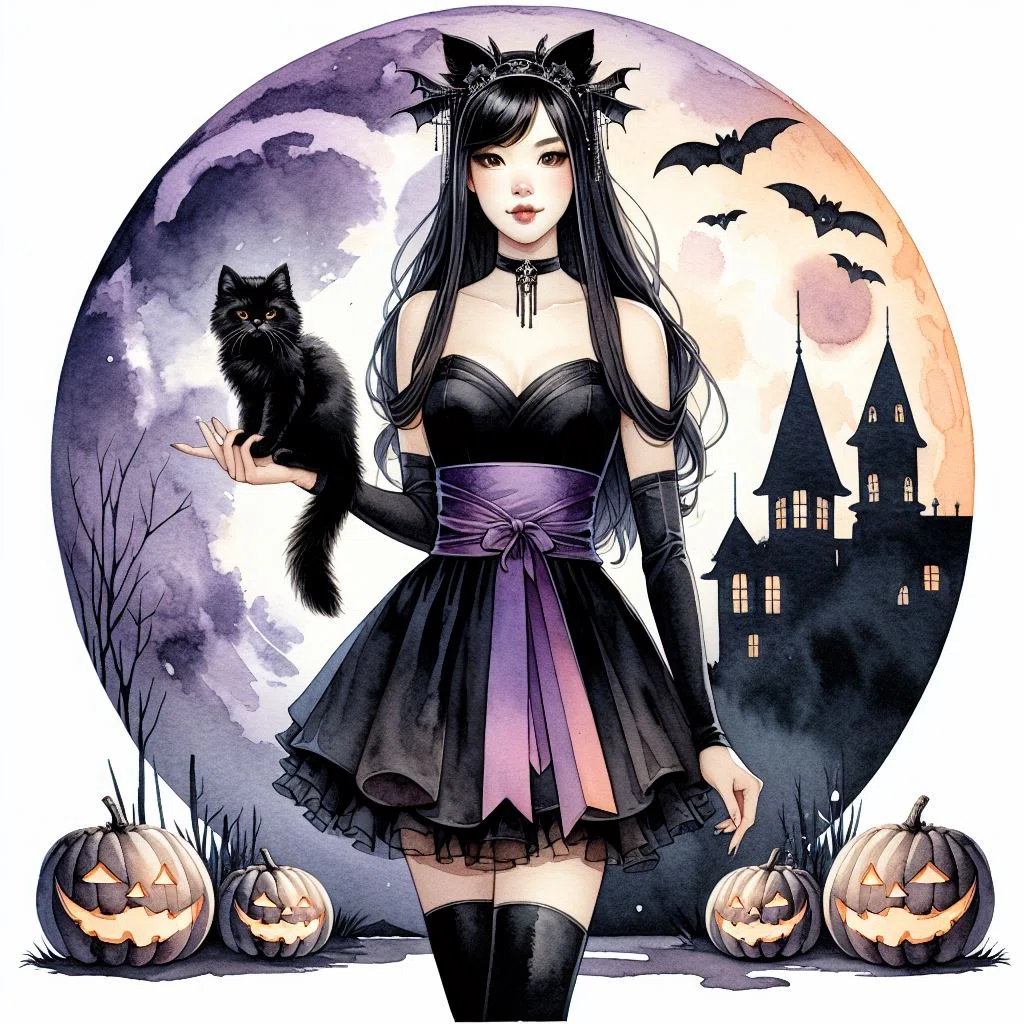 ハロウィンと黒猫と、AIたちとの奮闘記。｜SAKURA