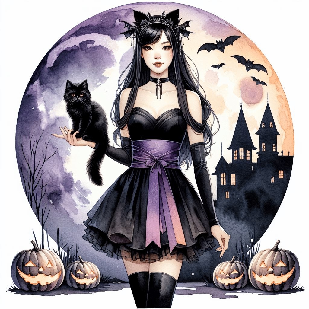 ハロウィンと黒猫と、AIたちとの奮闘記。｜SAKURA