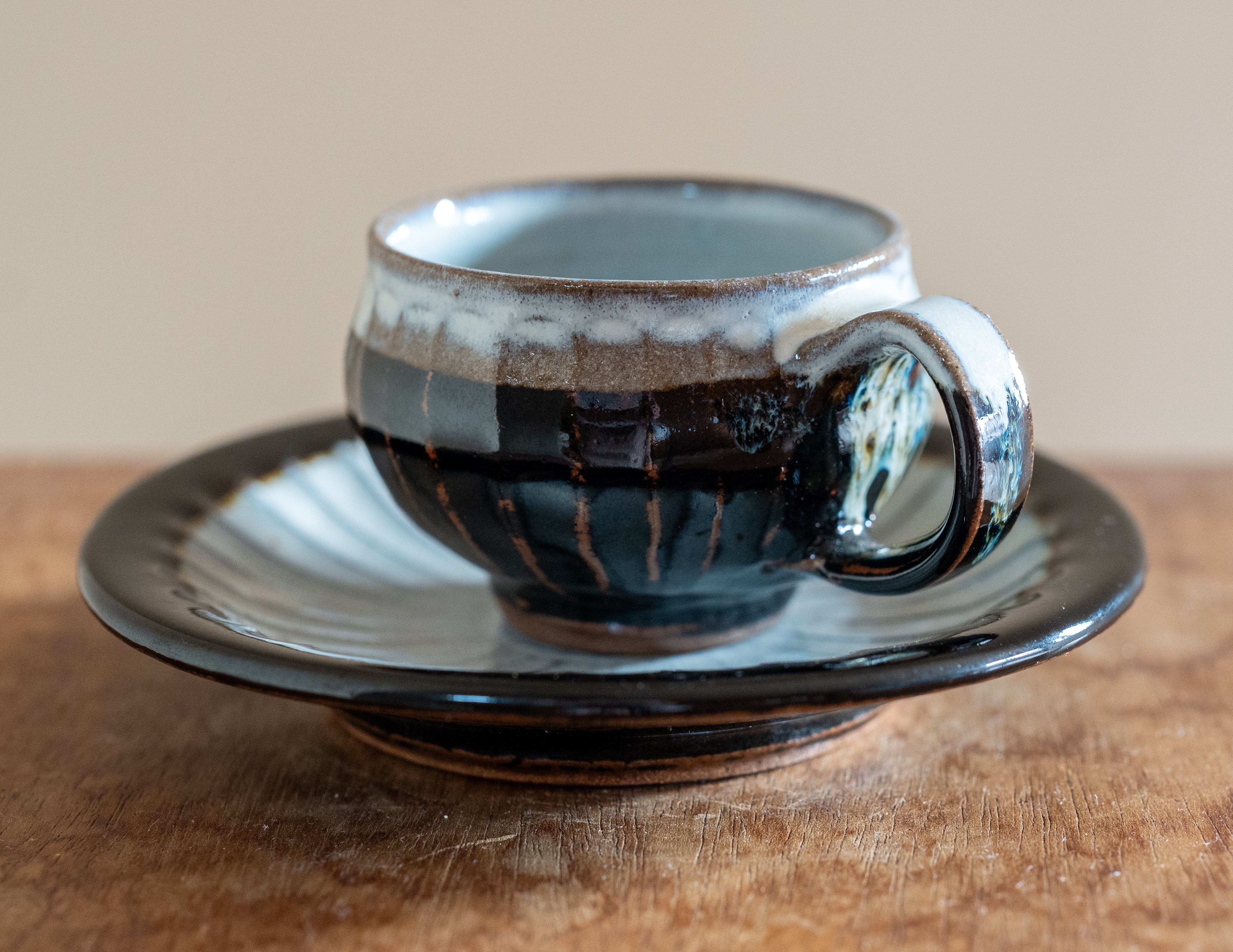 丹波焼 清水俊彦作 海鼠釉瓜形壺 俊彦窯 民藝 生田和孝 生田窯 河井寛次郎 丹波焼 清水俊彦作 海鼠釉瓜形壺 俊彦窯 民藝 生田和孝