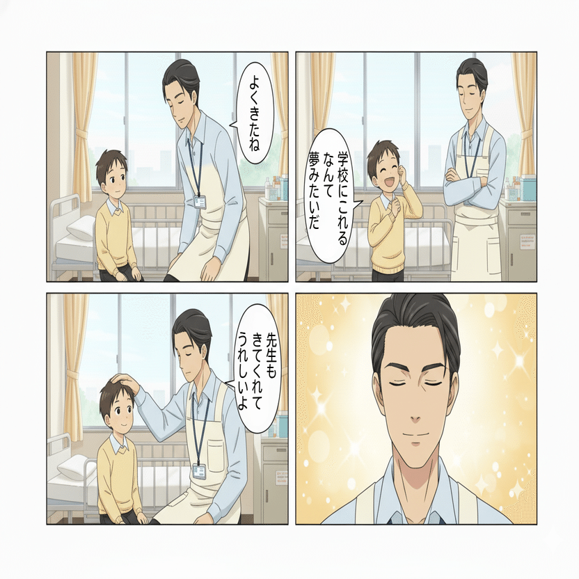 夏の1コマ　ニコ　4枚 Nano Banana”と”Canva”で誰でも手軽に4コマ漫画制作｜OKyon!!