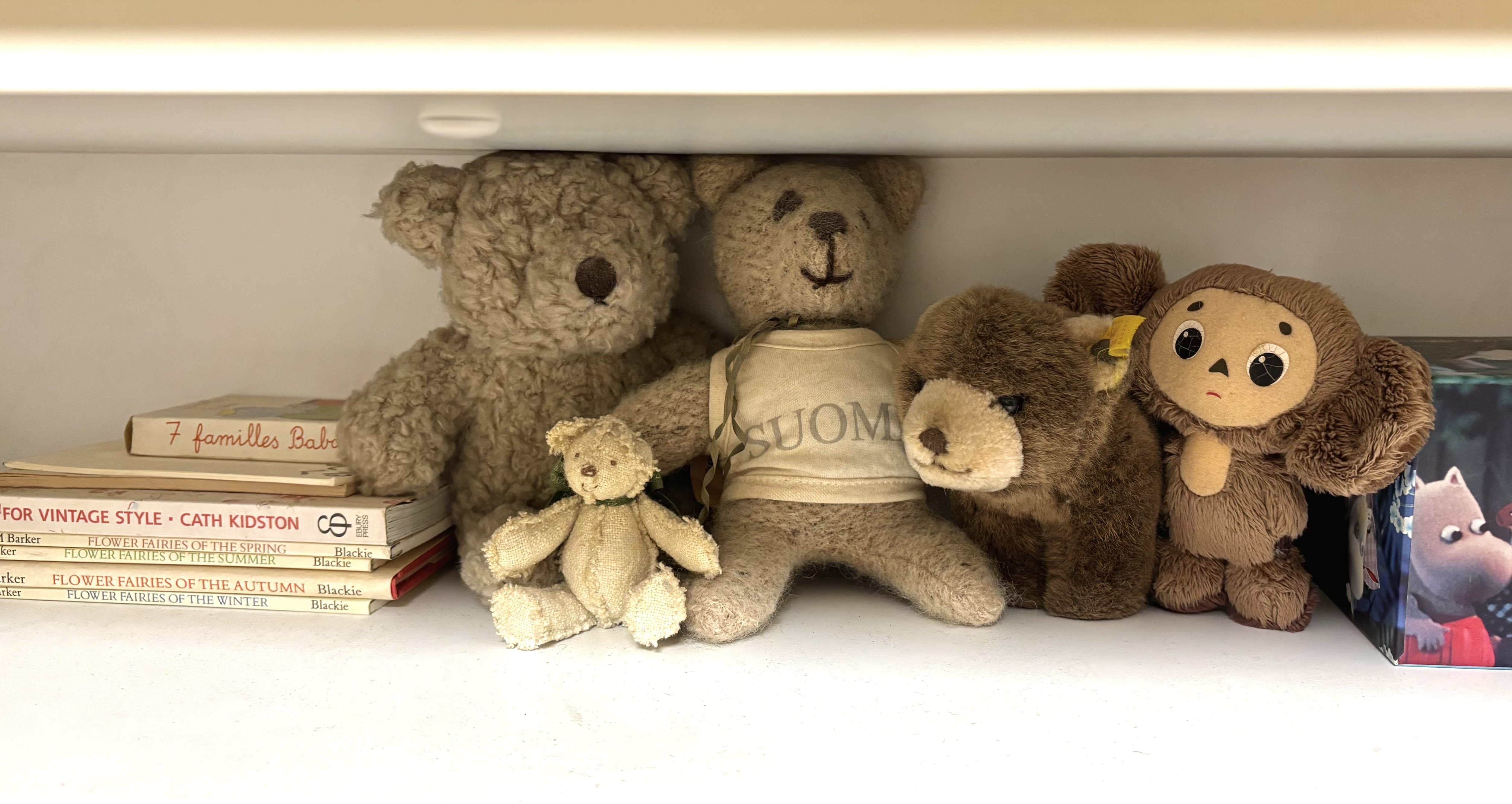 キャラメル色とブラウニー色のとても小さなくまを見つけた日｜くまの