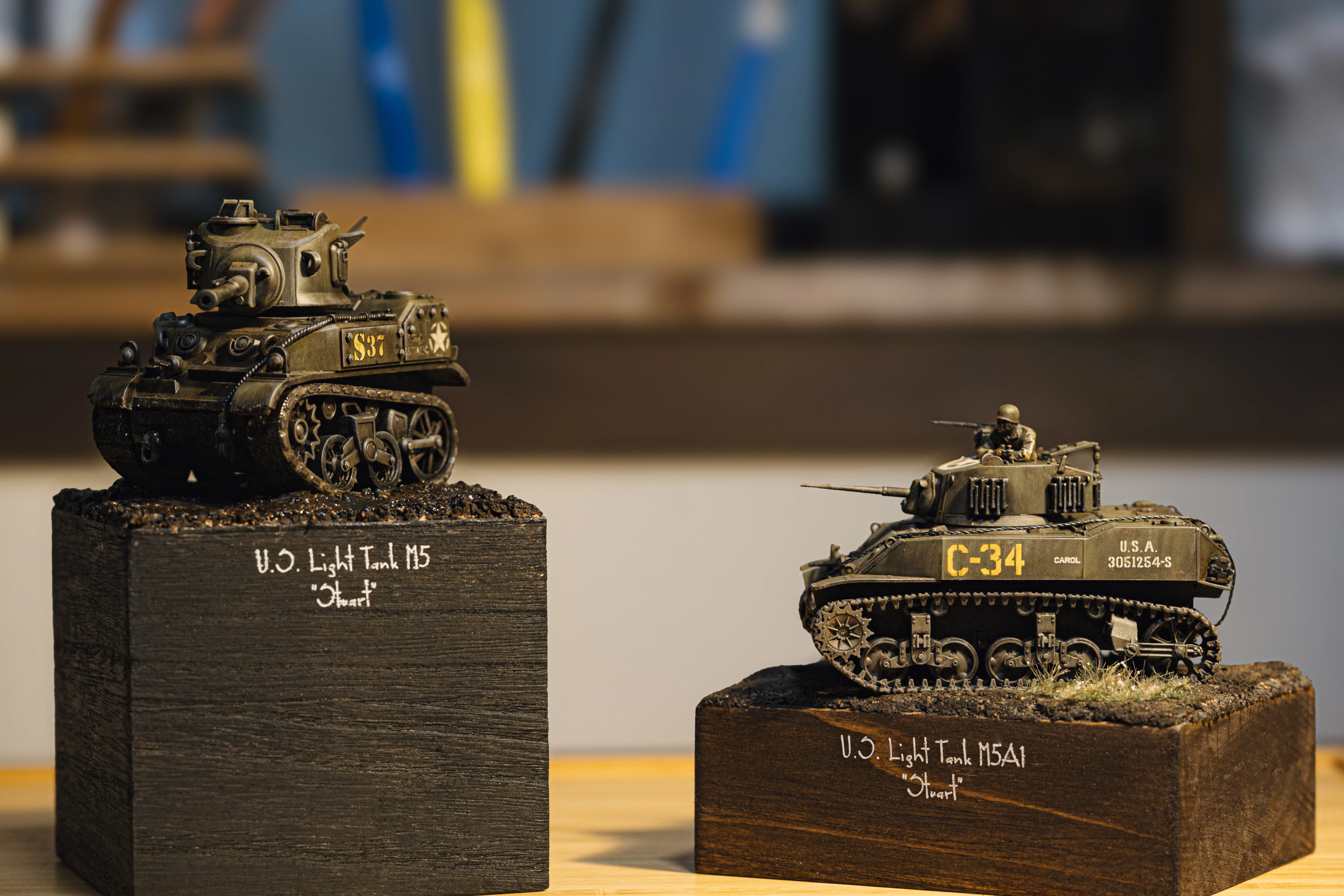 モンモデルWWT アメリカ軽戦車M5スチュアートつくった｜ごみ屑ちゃん