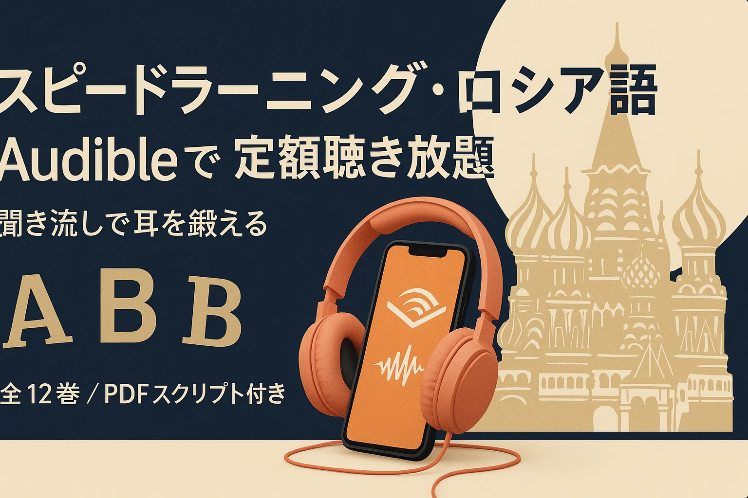 無料期間あり】スピードラーニング ロシア語がAudibleに登場！聞き流す