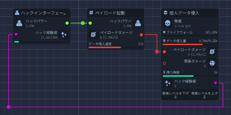 ハッキング画面