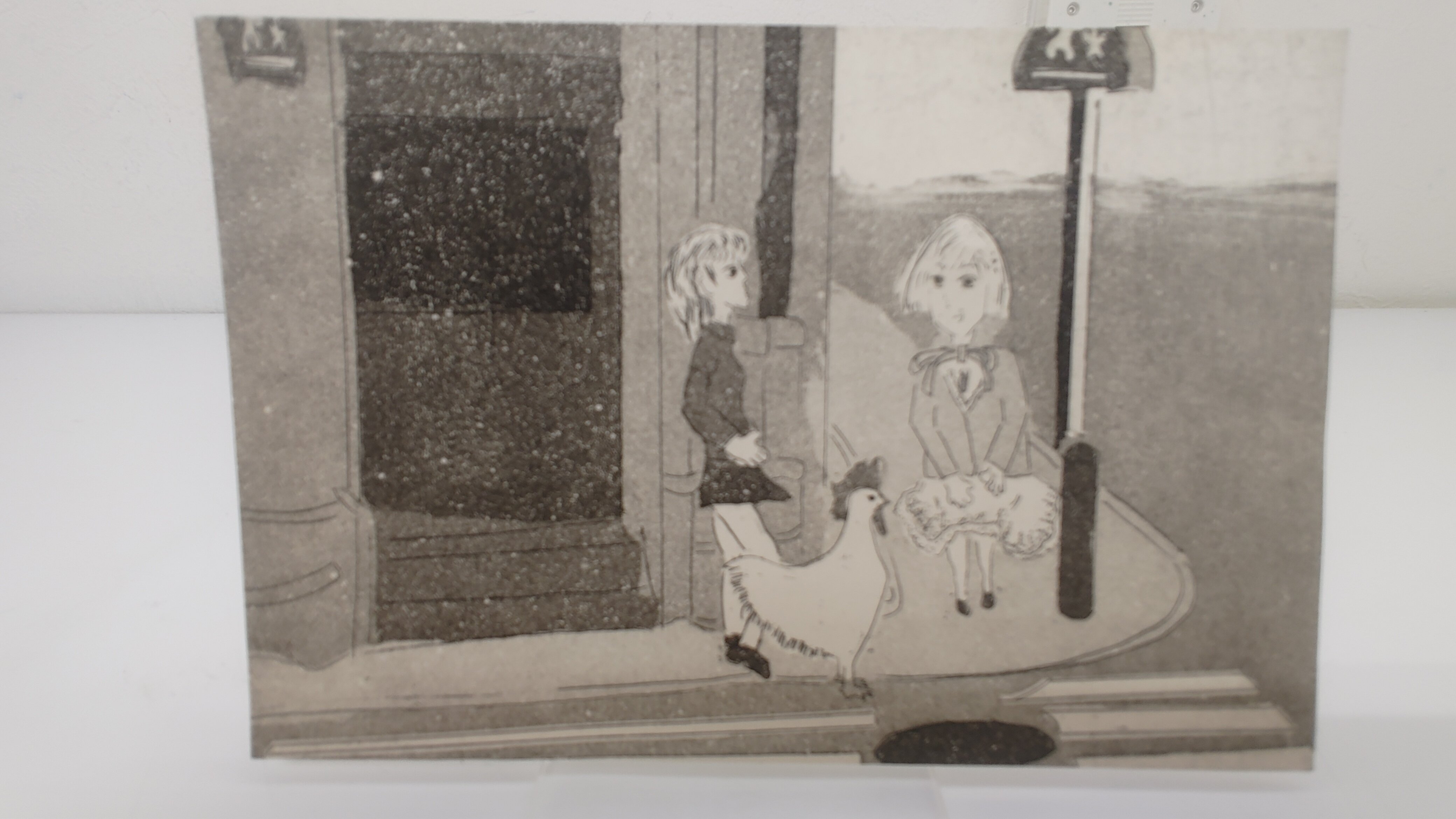 銅版画『CROSSROADS(葉書Ver.)』｜佐藤プリン