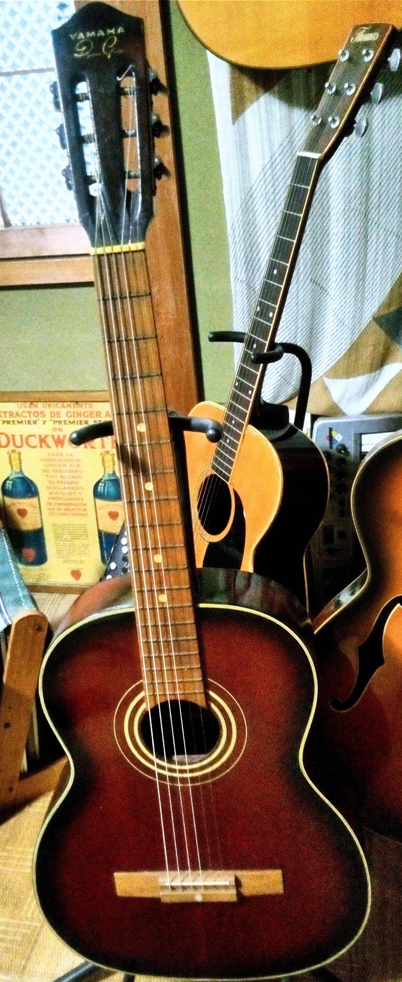 ①YAMAHA Dynamic No1黒ラベル 総単板60年頃0フレット ①YAMAHA Dynamic No1黒ラベル 総単板60年頃0フレット YAMAHA