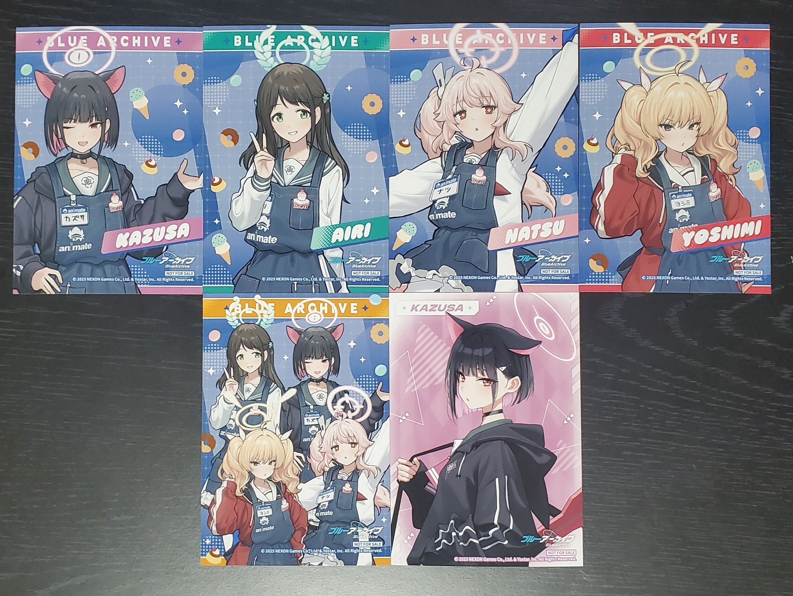 韓国限定AGF2024 ブルアカスイーツ部アクリルスタンド・キーホルダー