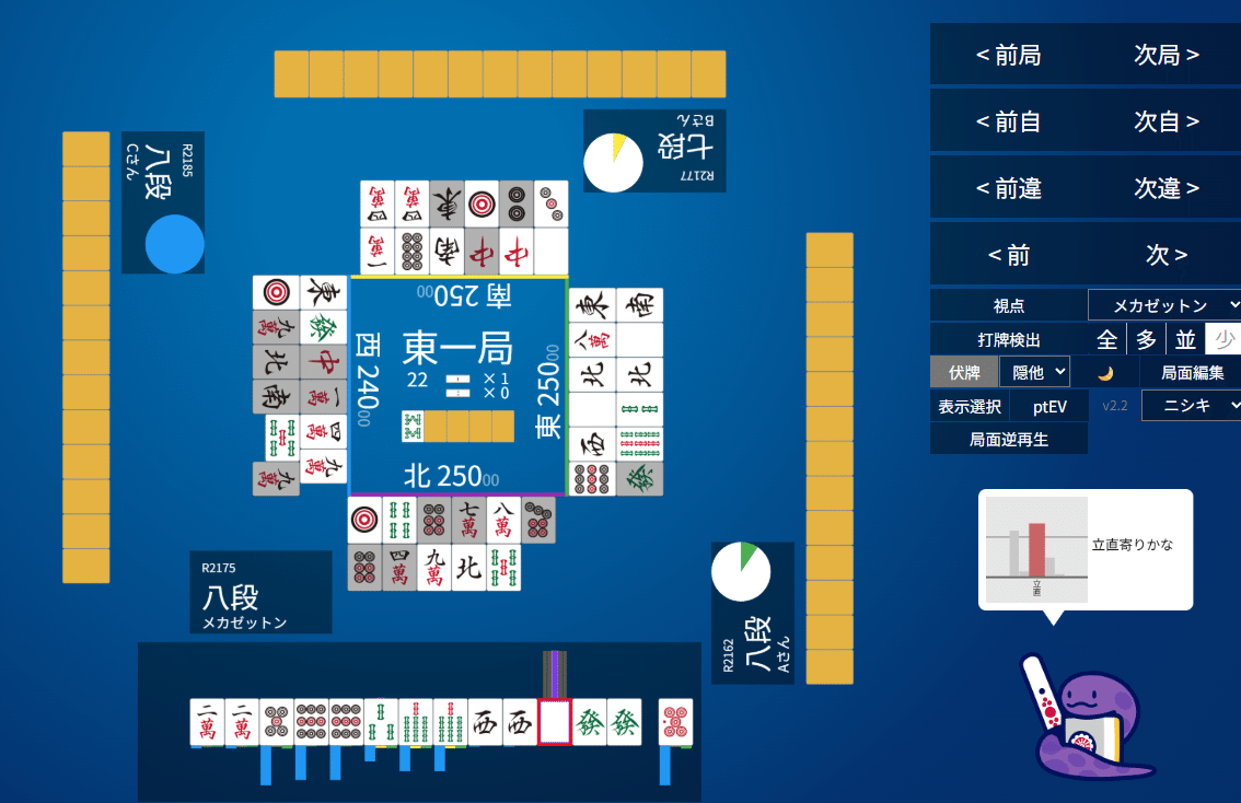 天鳳十段タッチを目指して毎日更新する麻雀note1212日(1休)｜メカZ