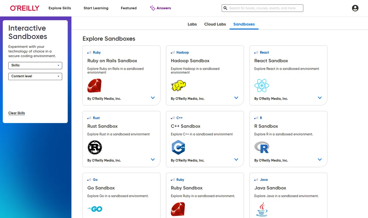 O'Reilly Learning Platformで“手を動かして学ぶ” ― インタラクティブラーニングで定着する技術スキル｜O ...